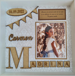 Cuadro celebración bodas , bautizos ... - Trocitos de mí