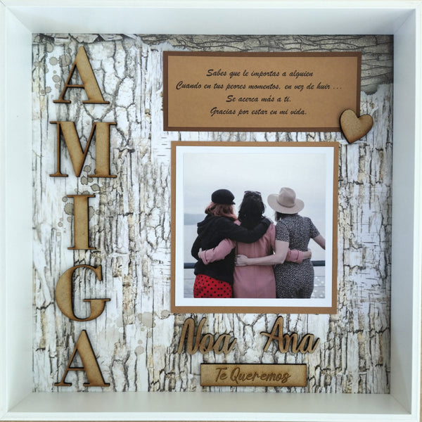 Cuadro celebración MAMÁ- PAPÁ-AMIGO-AMIGA - Trocitos de mí