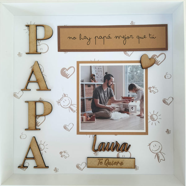 Cuadro celebración MAMÁ- PAPÁ-AMIGO-AMIGA - Trocitos de mí