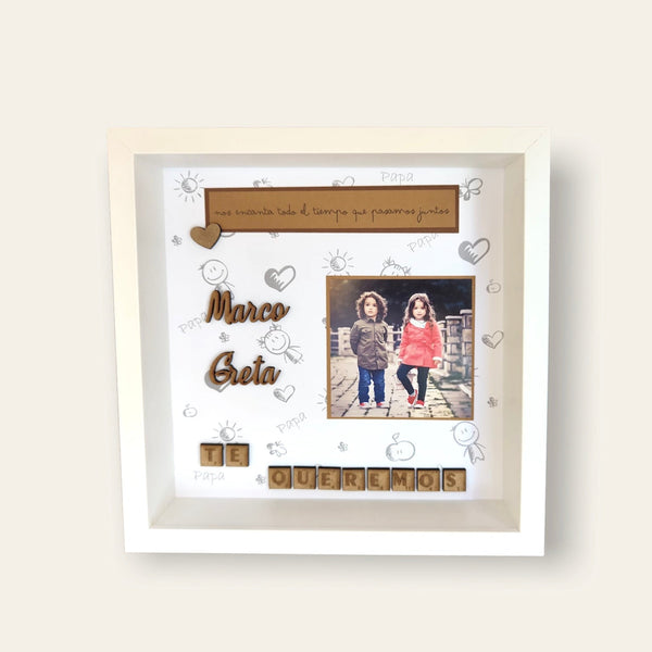 Cuadro celebración Papá -Mamá - Trocitos de mí