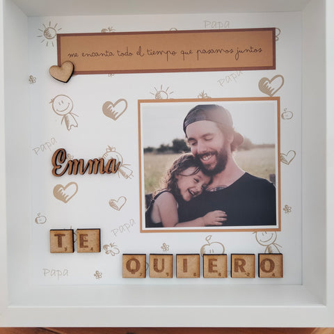 Cuadro celebración Papá -Mamá - Trocitos de mí