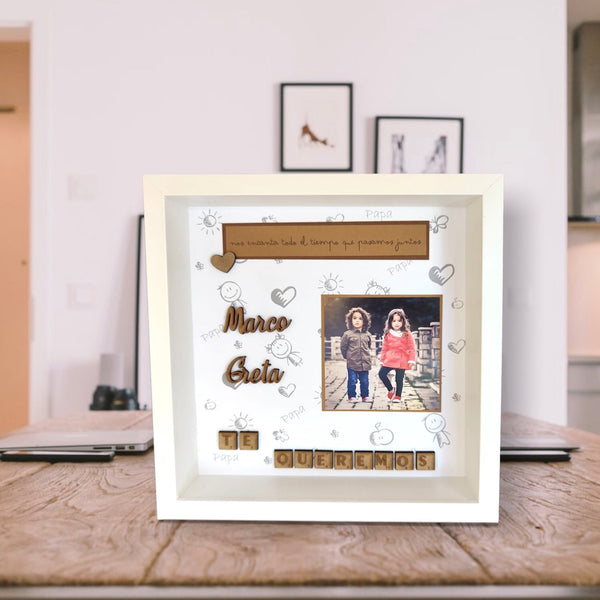 Cuadro celebración Papá -Mamá - Trocitos de mí