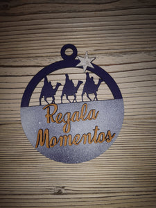 Esfera Navidad Reyes Magos - Trocitos de mí